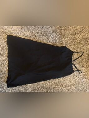 all in motion Black Slip Dress with Spaghetti Straps